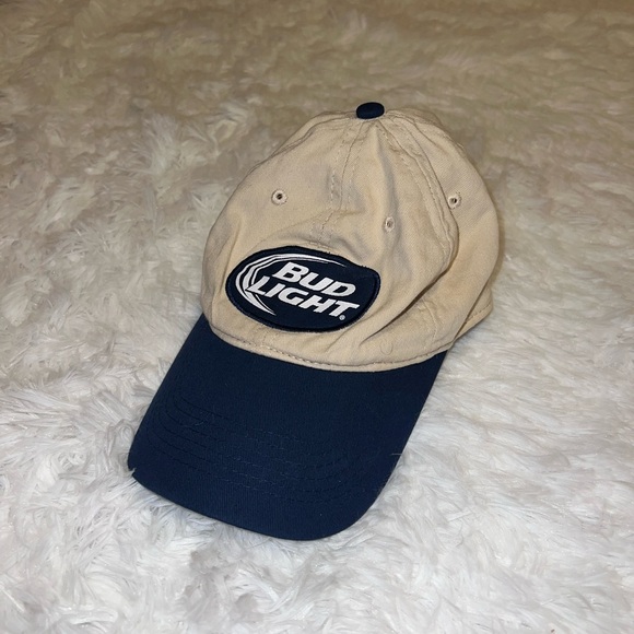 Vintage Bud Light Logo Baseball Hat Anheuser Busch Beer - Picture 1 of 5